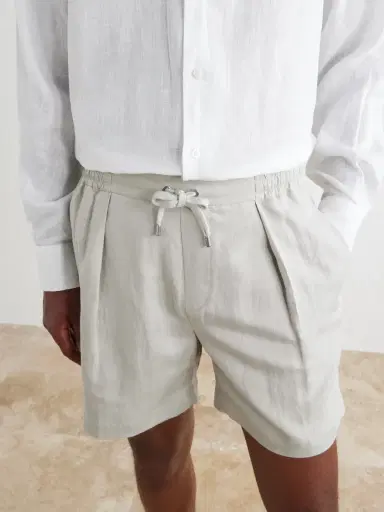 Ralph Lauren Purple Label Wide-Leg Silk and Linen-Blend Shorts - Men | Thumbnail 5 Ralph Lauren Purple Label Wide-Leg Silk and Linen-Blend Shorts - Men | Thumbnail 5