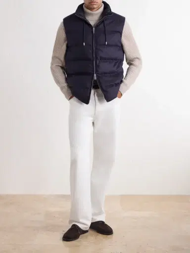 Slowear Padded Wool and Cashmere-Blend Gilet - Men | Thumbnail 2 Slowear Padded Wool and Cashmere-Blend Gilet - Men | Thumbnail 2