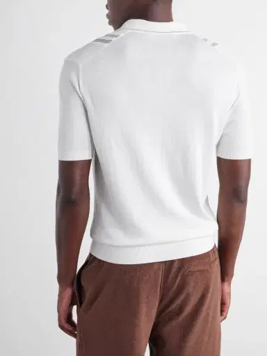 Orlebar Brown Horton Striped Silk and Cotton-Blend Polo Shirt - Men | Thumbnail 4 Orlebar Brown Horton Striped Silk and Cotton-Blend Polo Shirt - Men | Thumbnail 4