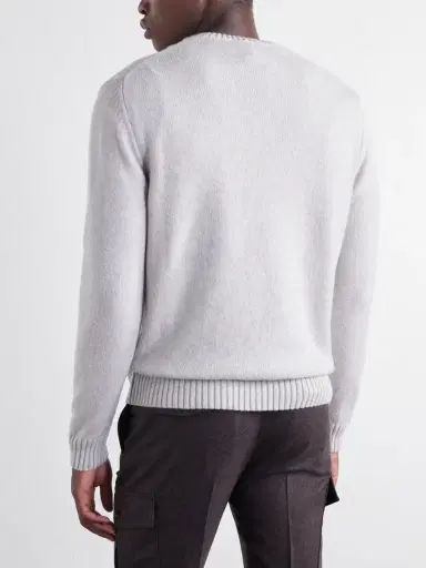 Slowear Virgin Wool Crewneck Sweater - Men | Thumbnail 4 Slowear Virgin Wool Crewneck Sweater - Men | Thumbnail 4