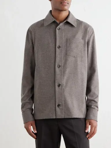 Gabriela Hearst Drew Wool and Cashmere-Blend Shirt - Men | Thumbnail 3 Gabriela Hearst Drew Wool and Cashmere-Blend Shirt - Men | Thumbnail 3