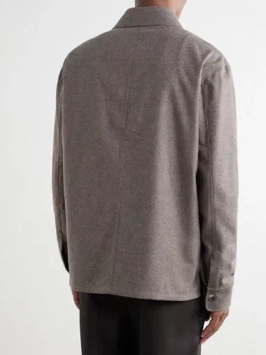 Gabriela Hearst Drew Wool and Cashmere-Blend Shirt - Men | Thumbnail 4 Gabriela Hearst Drew Wool and Cashmere-Blend Shirt - Men | Thumbnail 4