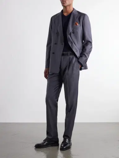 Slowear Double-Breasted Wool Woven Suit - Men | Thumbnail 2 Slowear Double-Breasted Wool Woven Suit - Men | Thumbnail 2