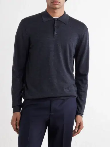 Sunspel Merino Wool Sweater - Men | Thumbnail 3 Sunspel Merino Wool Sweater - Men | Thumbnail 3