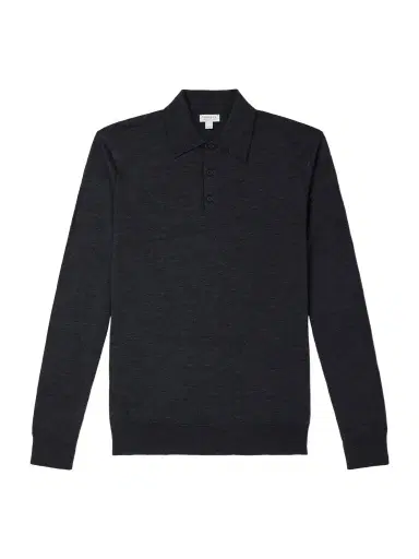 Sunspel Merino Wool Sweater - Men | Thumbnail 1 Sunspel Merino Wool Sweater - Men | Thumbnail 1