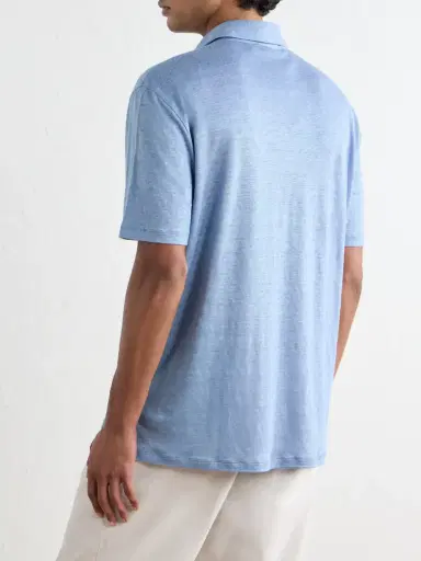 Ralph Lauren Purple Label Linen-Jersey Polo Shirt - Men | Thumbnail 4 Ralph Lauren Purple Label Linen-Jersey Polo Shirt - Men | Thumbnail 4