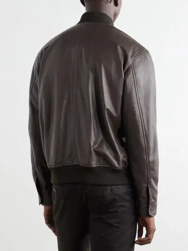 Slowear Montedoro Leather Bomber Jacket - Men | Thumbnail 4 Slowear Montedoro Leather Bomber Jacket - Men | Thumbnail 4