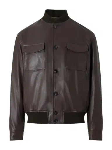 Slowear Montedoro Leather Bomber Jacket - Men | Thumbnail 1 Slowear Montedoro Leather Bomber Jacket - Men | Thumbnail 1