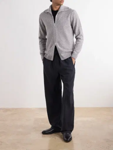 Slowear Zanone Virgin Wool Knitted Zip-Up Hoodie - Men | Thumbnail 2 Slowear Zanone Virgin Wool Knitted Zip-Up Hoodie - Men | Thumbnail 2
