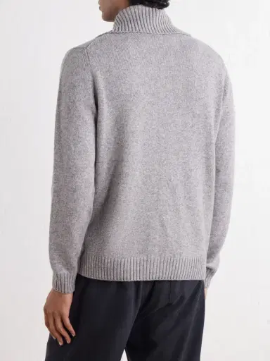 Slowear Zanone Virgin Wool Knitted Zip-Up Hoodie - Men | Thumbnail 4 Slowear Zanone Virgin Wool Knitted Zip-Up Hoodie - Men | Thumbnail 4