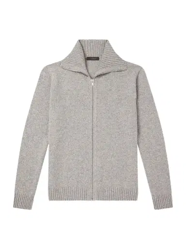 Slowear Zanone Virgin Wool Knitted Zip-Up Hoodie - Men | Thumbnail 1 Slowear Zanone Virgin Wool Knitted Zip-Up Hoodie - Men | Thumbnail 1