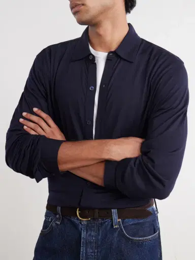 Orlebar Brown Giles Wool Shirt - Men | Thumbnail 5 Orlebar Brown Giles Wool Shirt - Men | Thumbnail 5