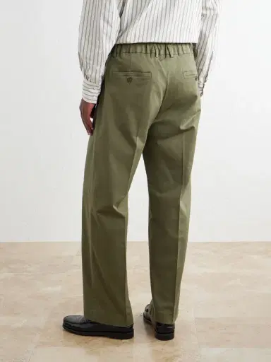 NN07 Kay 1420 Wide-Leg Pleated Organic Cotton-Blend Twill Trousers - Men | Thumbnail 4 NN07 Kay 1420 Wide-Leg Pleated Organic Cotton-Blend Twill Trousers - Men | Thumbnail 4