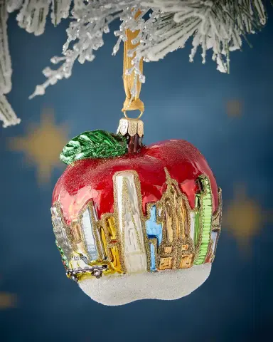 Exclusive NYC Apple Christmas Ornament | Thumbnail 2 Exclusive NYC Apple Christmas Ornament | Thumbnail 2