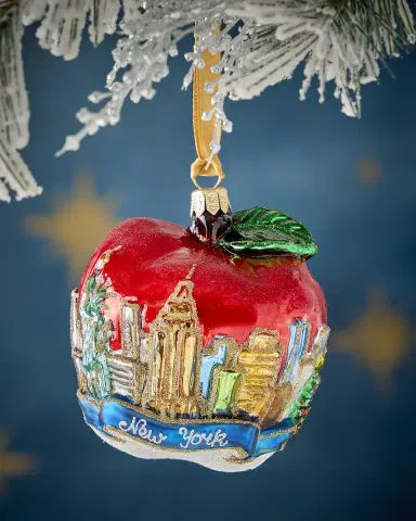 Exclusive NYC Apple Christmas Ornament | Thumbnail 1 Exclusive NYC Apple Christmas Ornament | Thumbnail 1