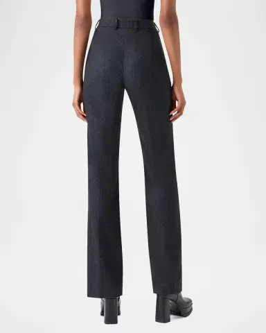 Akris Wool Stretch Flannel Bootcut Trousers | Thumbnail 3 Akris Wool Stretch Flannel Bootcut Trousers | Thumbnail 3