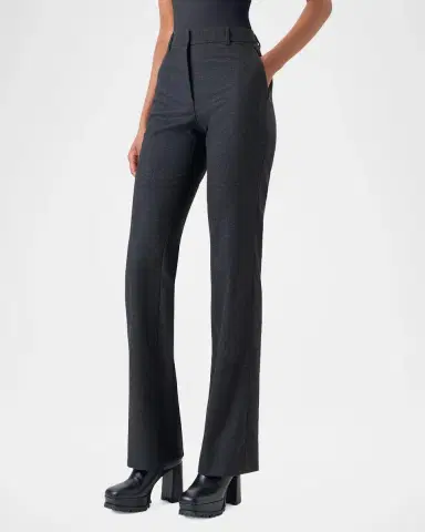 Akris Wool Stretch Flannel Bootcut Trousers | Thumbnail 4 Akris Wool Stretch Flannel Bootcut Trousers | Thumbnail 4