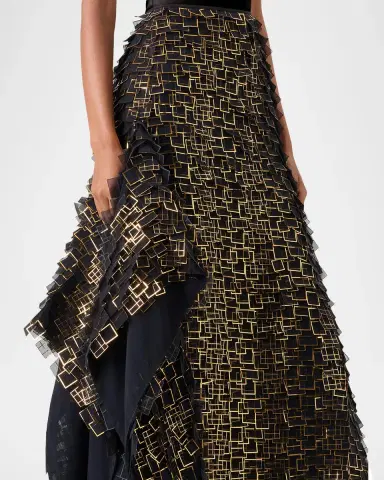 Akris Geometric Lattice Maxi Skirt | Thumbnail 5 Akris Geometric Lattice Maxi Skirt | Thumbnail 5