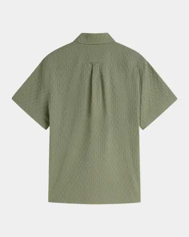 Scotch & Soda Men's Jacquard Seersucker Short-Sleeve Shirt | Thumbnail 7 Scotch & Soda Men's Jacquard Seersucker Short-Sleeve Shirt | Thumbnail 7