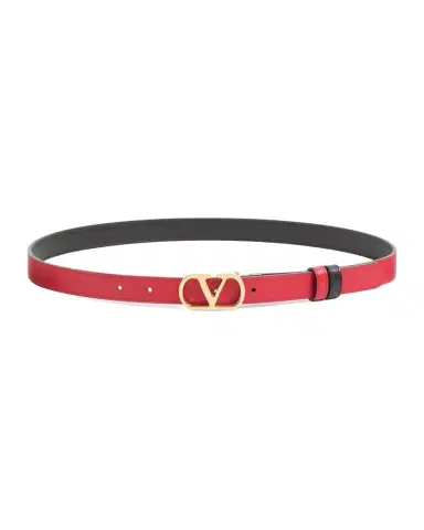 Valentino Garavani VLogo Signature Reversible Shiny Calfskin Belt 20MM | Thumbnail 1 Valentino Garavani VLogo Signature Reversible Shiny Calfskin Belt 20MM | Thumbnail 1