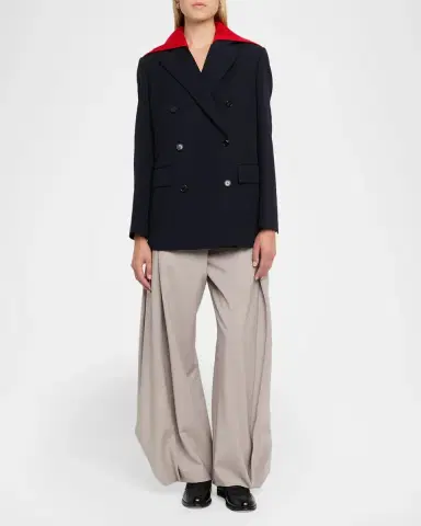 Loewe Detachable Sailor Panel Double-Breasted Jacket | Thumbnail 2 Loewe Detachable Sailor Panel Double-Breasted Jacket | Thumbnail 2