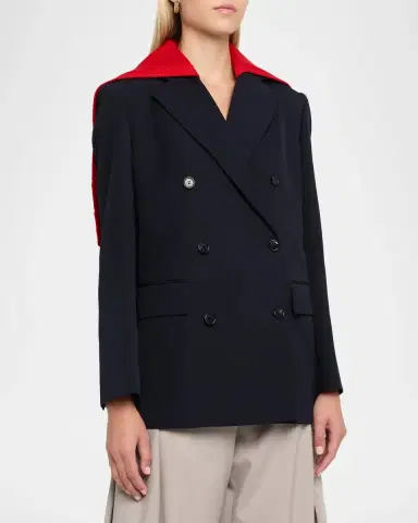 Loewe Detachable Sailor Panel Double-Breasted Jacket | Thumbnail 4 Loewe Detachable Sailor Panel Double-Breasted Jacket | Thumbnail 4