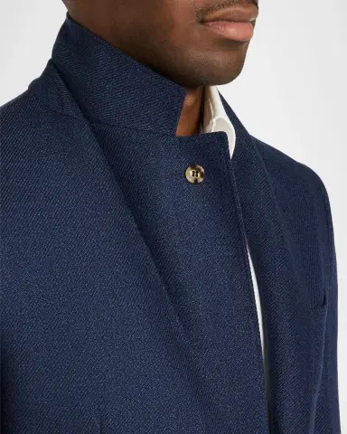 Brunello Cucinelli Men's Wool Flap Pocket Single-Breasted Suit Jacket | Thumbnail 7 Brunello Cucinelli Men's Wool Flap Pocket Single-Breasted Suit Jacket | Thumbnail 7