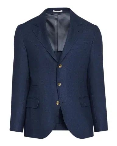 Brunello Cucinelli Men's Wool Flap Pocket Single-Breasted Suit Jacket | Thumbnail 1 Brunello Cucinelli Men's Wool Flap Pocket Single-Breasted Suit Jacket | Thumbnail 1