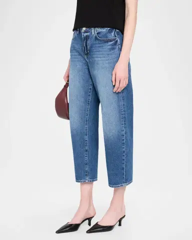 L'Agence Mallis Cropped Straight Jeans | Thumbnail 4 L'Agence Mallis Cropped Straight Jeans | Thumbnail 4