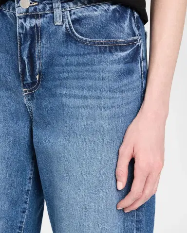 L'Agence Mallis Cropped Straight Jeans | Thumbnail 5 L'Agence Mallis Cropped Straight Jeans | Thumbnail 5