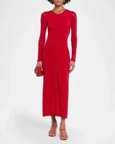 FFORME Selena Ruched Long-Sleeve Midi Dress | Thumbnail 2 FFORME Selena Ruched Long-Sleeve Midi Dress | Thumbnail 2