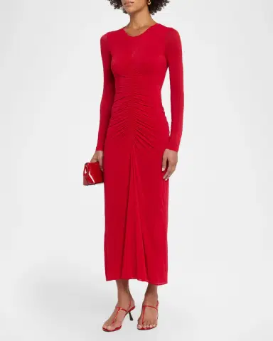FFORME Selena Ruched Long-Sleeve Midi Dress | Thumbnail 4 FFORME Selena Ruched Long-Sleeve Midi Dress | Thumbnail 4
