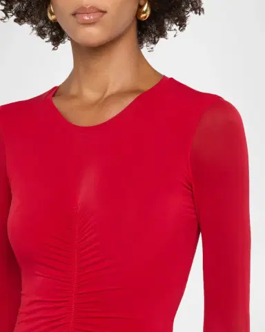 FFORME Selena Ruched Long-Sleeve Midi Dress | Thumbnail 5 FFORME Selena Ruched Long-Sleeve Midi Dress | Thumbnail 5