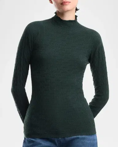 Emporio Armani Basketweave Sweater | Thumbnail 4 Emporio Armani Basketweave Sweater | Thumbnail 4