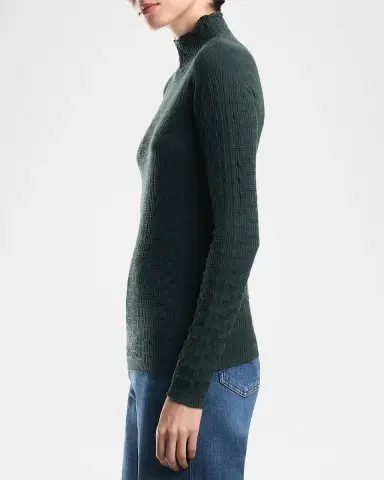 Emporio Armani Basketweave Sweater | Thumbnail 6 Emporio Armani Basketweave Sweater | Thumbnail 6