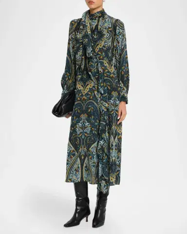 Ulla Johnson Sabrina Long-Sleeve Silk Maxi Dress | Thumbnail 4 Ulla Johnson Sabrina Long-Sleeve Silk Maxi Dress | Thumbnail 4