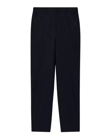 Emporio Armani Pinstriped Wool-Blend Straight-Leg Trousers | Thumbnail 1 Emporio Armani Pinstriped Wool-Blend Straight-Leg Trousers | Thumbnail 1