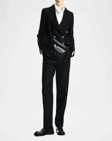 Emporio Armani Striped Wool-Blend Blazer | Thumbnail 2 Emporio Armani Striped Wool-Blend Blazer | Thumbnail 2