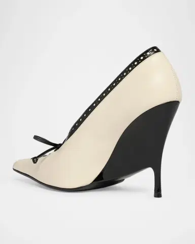 Alexander McQueen 110mm Koko Leather Wedge Pumps | Thumbnail 4 Alexander McQueen 110mm Koko Leather Wedge Pumps | Thumbnail 4