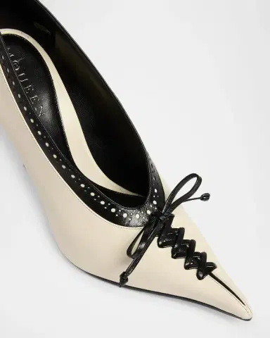 Alexander McQueen 110mm Koko Leather Wedge Pumps | Thumbnail 5 Alexander McQueen 110mm Koko Leather Wedge Pumps | Thumbnail 5