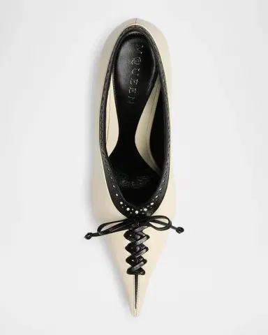 Alexander McQueen 110mm Koko Leather Wedge Pumps | Thumbnail 6 Alexander McQueen 110mm Koko Leather Wedge Pumps | Thumbnail 6