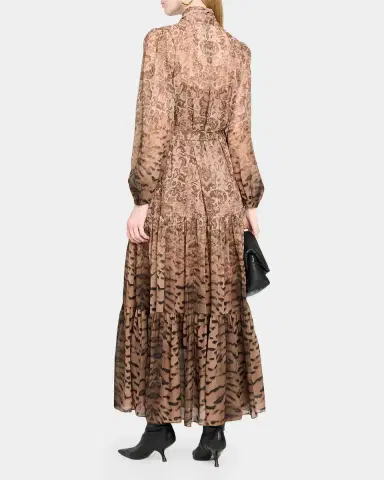 Kobi Halperin Oak Tiered Mixed-Print Maxi Dress | Thumbnail 3 Kobi Halperin Oak Tiered Mixed-Print Maxi Dress | Thumbnail 3