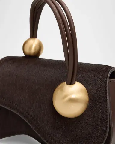 Cult Gaia Kazia Nano Calf Hair Top Handle Bag | Thumbnail 4 Cult Gaia Kazia Nano Calf Hair Top Handle Bag | Thumbnail 4