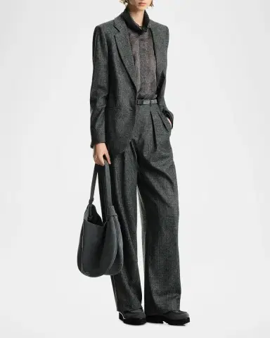 Emporio Armani Plaid Notch-Lapel Jacket | Thumbnail 2 Emporio Armani Plaid Notch-Lapel Jacket | Thumbnail 2
