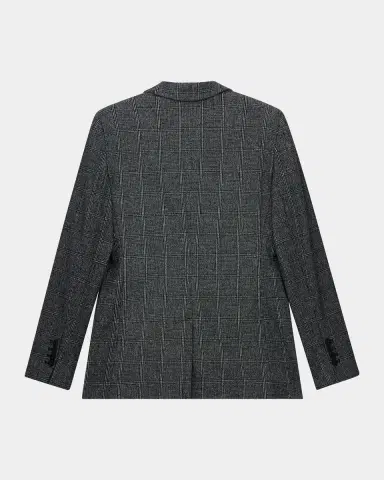 Emporio Armani Plaid Notch-Lapel Jacket | Thumbnail 3 Emporio Armani Plaid Notch-Lapel Jacket | Thumbnail 3