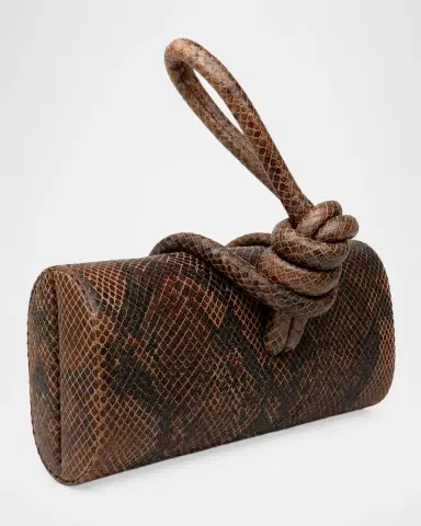 Ahikoza The Amina Snakeskin-Embossed Leather Top Handle Bag | Thumbnail 4 Ahikoza The Amina Snakeskin-Embossed Leather Top Handle Bag | Thumbnail 4