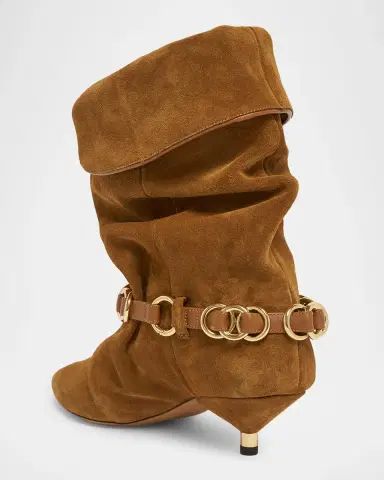 Isabel Marant Edrik Rings 45MM Suede Ankle Boots | Thumbnail 4 Isabel Marant Edrik Rings 45MM Suede Ankle Boots | Thumbnail 4