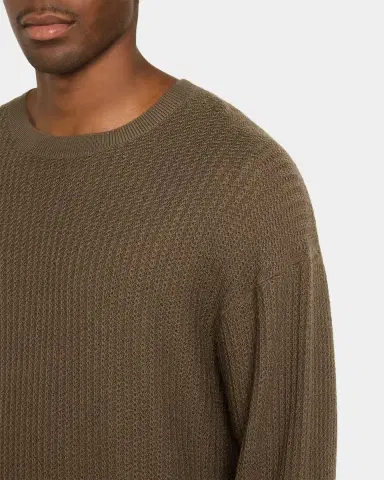 Frame Textured Wool Crewneck Sweater | Thumbnail 5 Frame Textured Wool Crewneck Sweater | Thumbnail 5