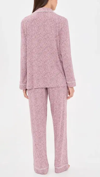 Eberjey Gisele Printed Long Pajama Set | Thumbnail 3 Eberjey Gisele Printed Long Pajama Set | Thumbnail 3