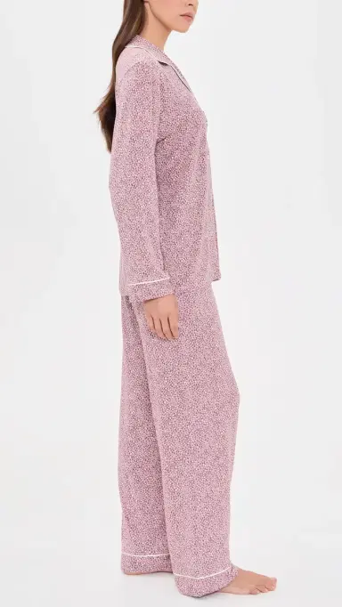 Eberjey Gisele Printed Long Pajama Set | Thumbnail 4 Eberjey Gisele Printed Long Pajama Set | Thumbnail 4
